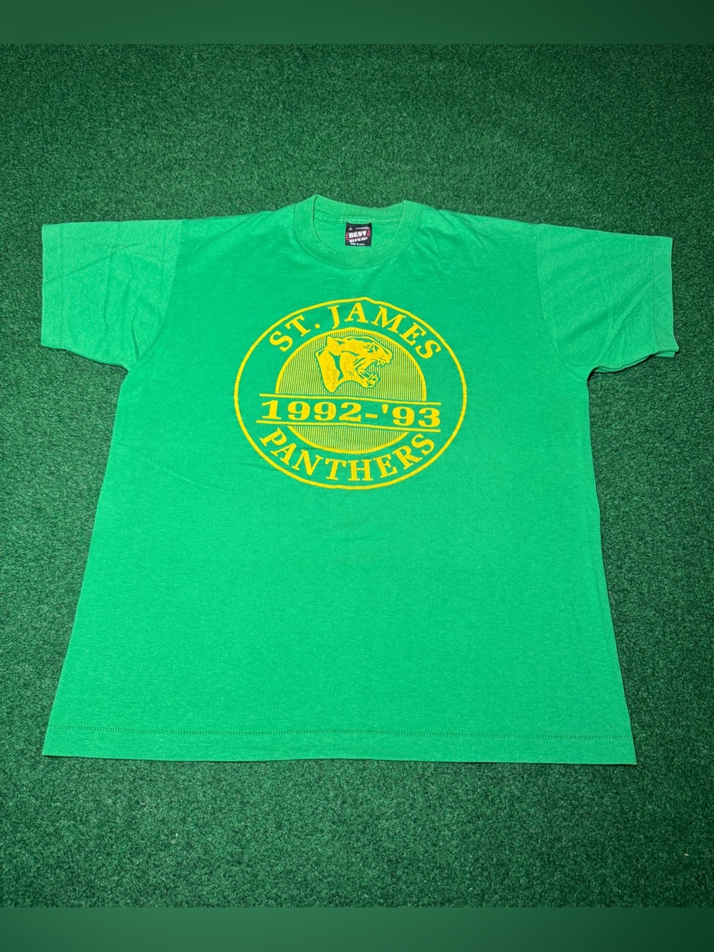 Saint James Vintage T Shirt 80s 90s Erie Pa Panthers Large 21x17 St James Retro